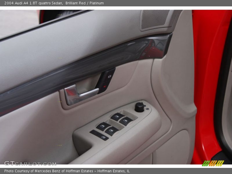 Brilliant Red / Platinum 2004 Audi A4 1.8T quattro Sedan