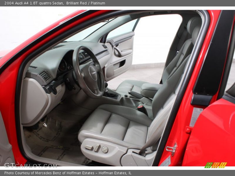 Brilliant Red / Platinum 2004 Audi A4 1.8T quattro Sedan