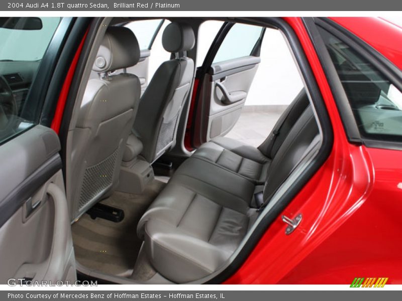 Brilliant Red / Platinum 2004 Audi A4 1.8T quattro Sedan