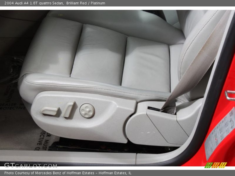 Brilliant Red / Platinum 2004 Audi A4 1.8T quattro Sedan