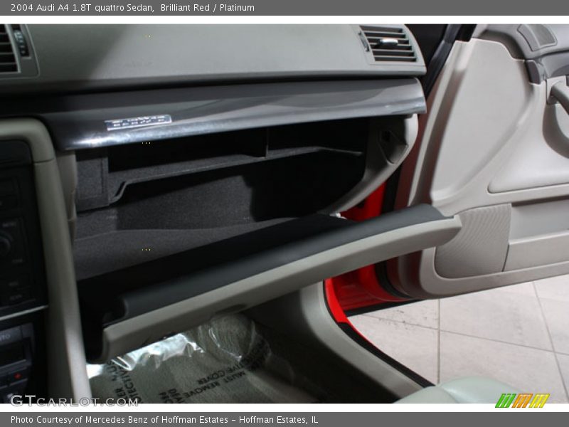 Brilliant Red / Platinum 2004 Audi A4 1.8T quattro Sedan