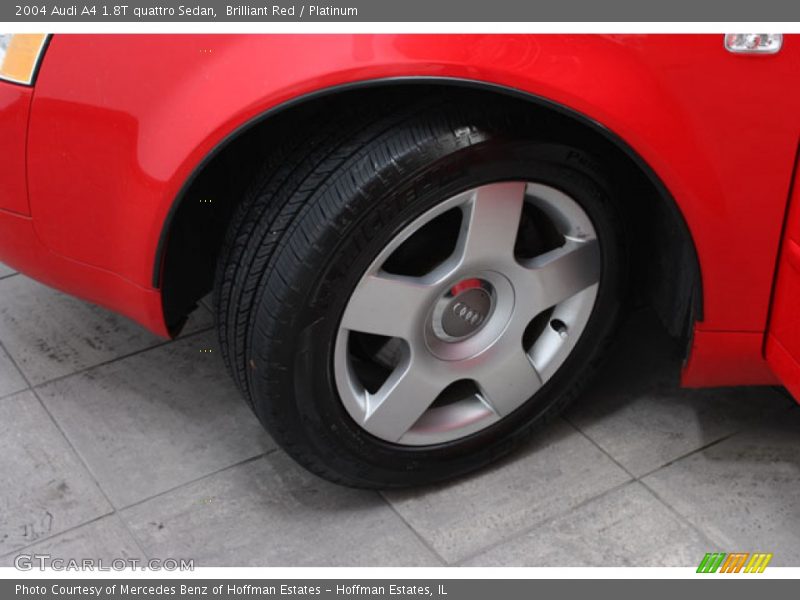 Brilliant Red / Platinum 2004 Audi A4 1.8T quattro Sedan