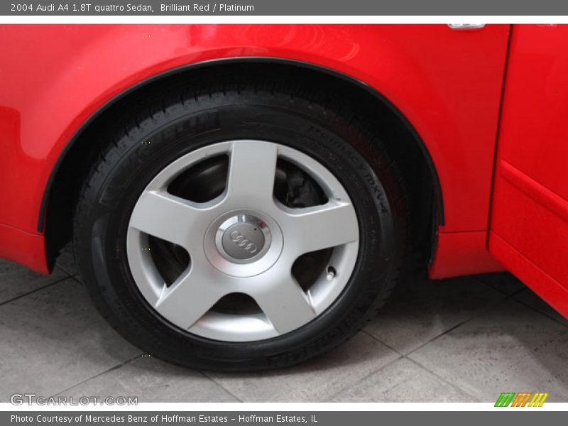 Brilliant Red / Platinum 2004 Audi A4 1.8T quattro Sedan