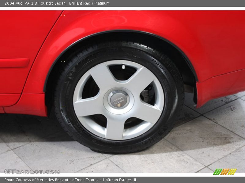 Brilliant Red / Platinum 2004 Audi A4 1.8T quattro Sedan