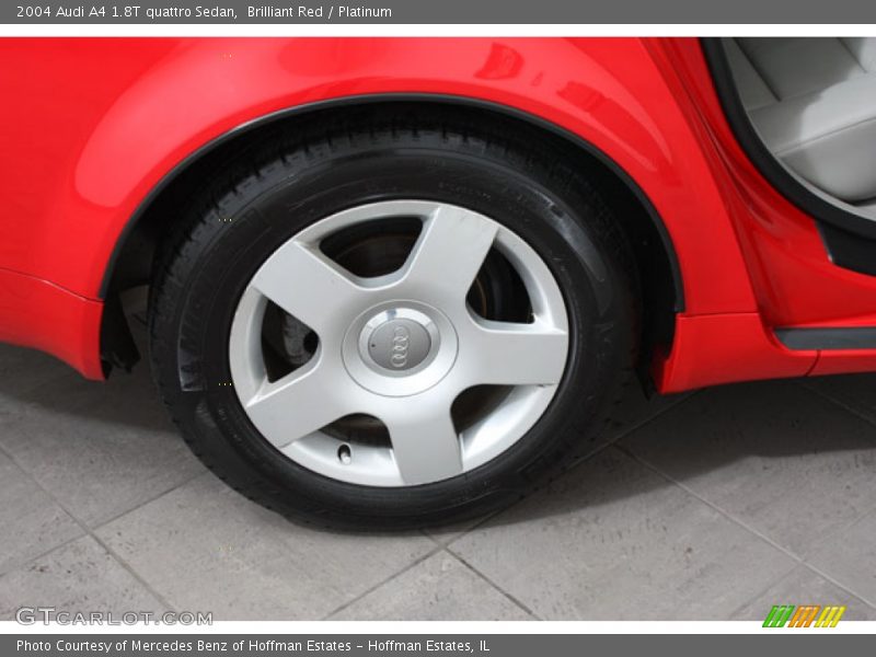 Brilliant Red / Platinum 2004 Audi A4 1.8T quattro Sedan