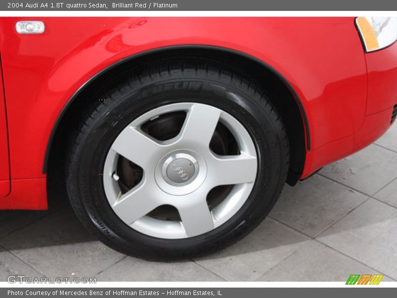 Brilliant Red / Platinum 2004 Audi A4 1.8T quattro Sedan