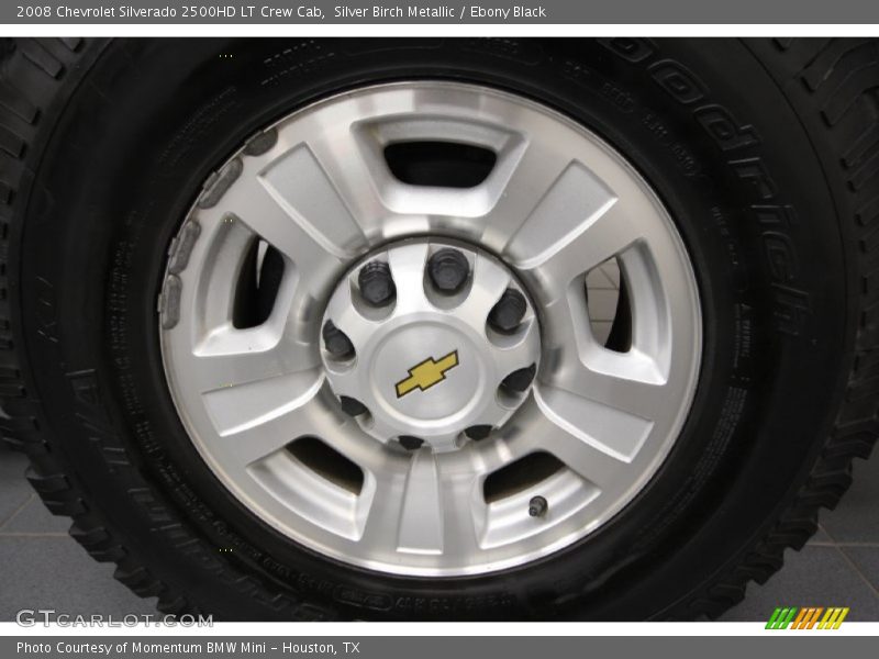 Silver Birch Metallic / Ebony Black 2008 Chevrolet Silverado 2500HD LT Crew Cab