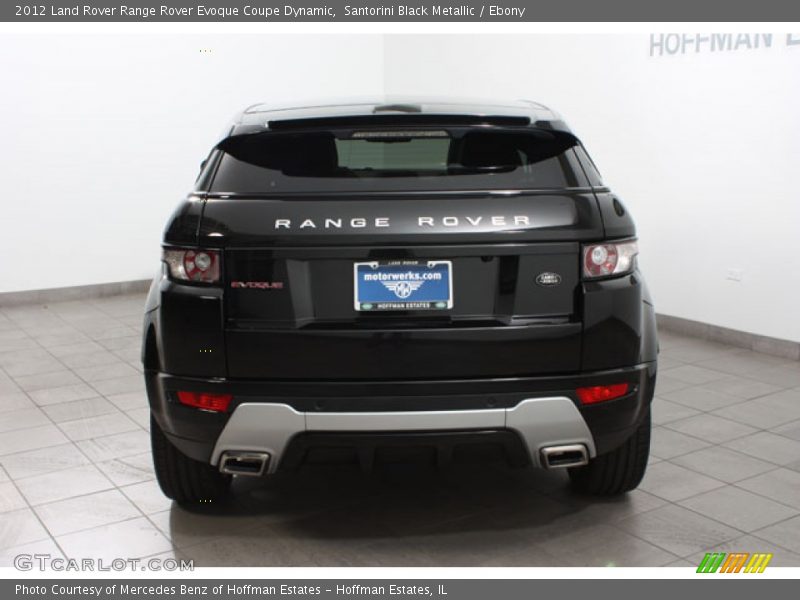 Santorini Black Metallic / Ebony 2012 Land Rover Range Rover Evoque Coupe Dynamic