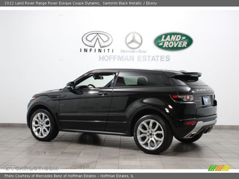 Santorini Black Metallic / Ebony 2012 Land Rover Range Rover Evoque Coupe Dynamic