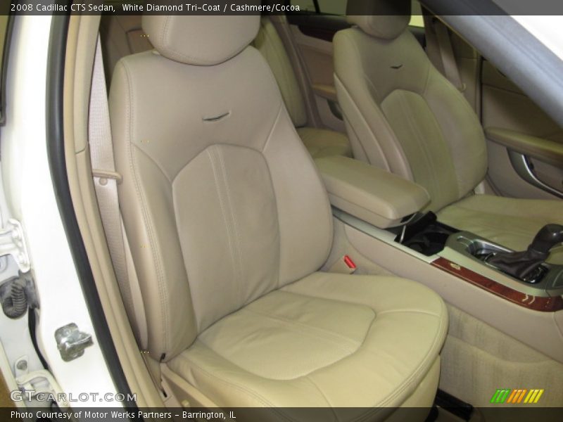 White Diamond Tri-Coat / Cashmere/Cocoa 2008 Cadillac CTS Sedan