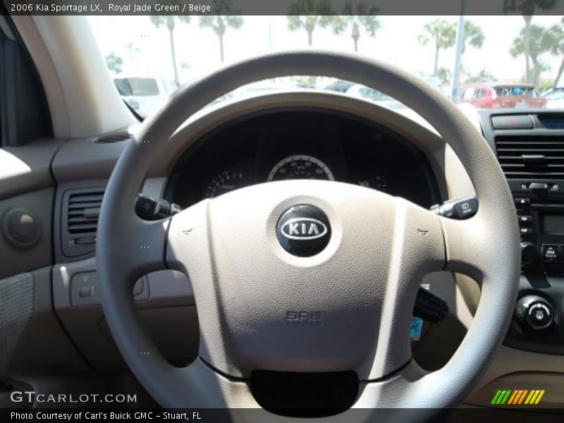 Royal Jade Green / Beige 2006 Kia Sportage LX