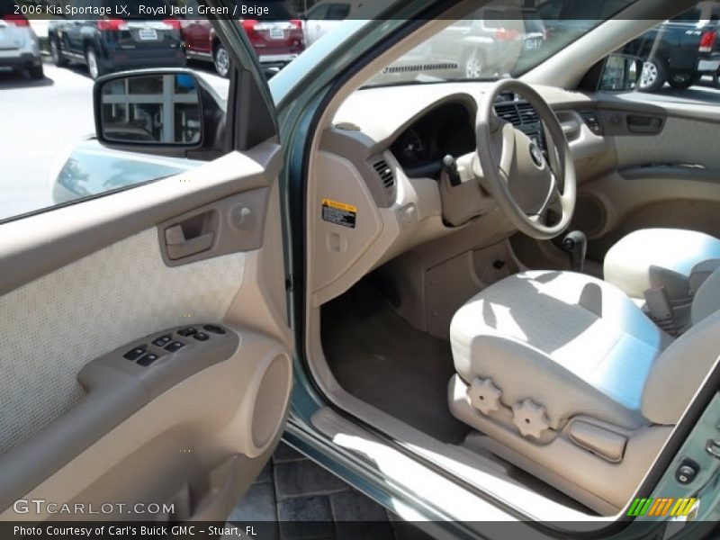 Royal Jade Green / Beige 2006 Kia Sportage LX