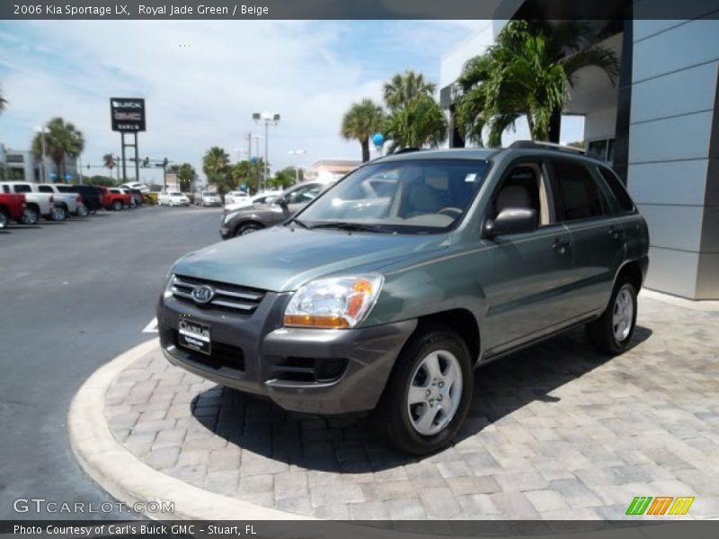 Royal Jade Green / Beige 2006 Kia Sportage LX
