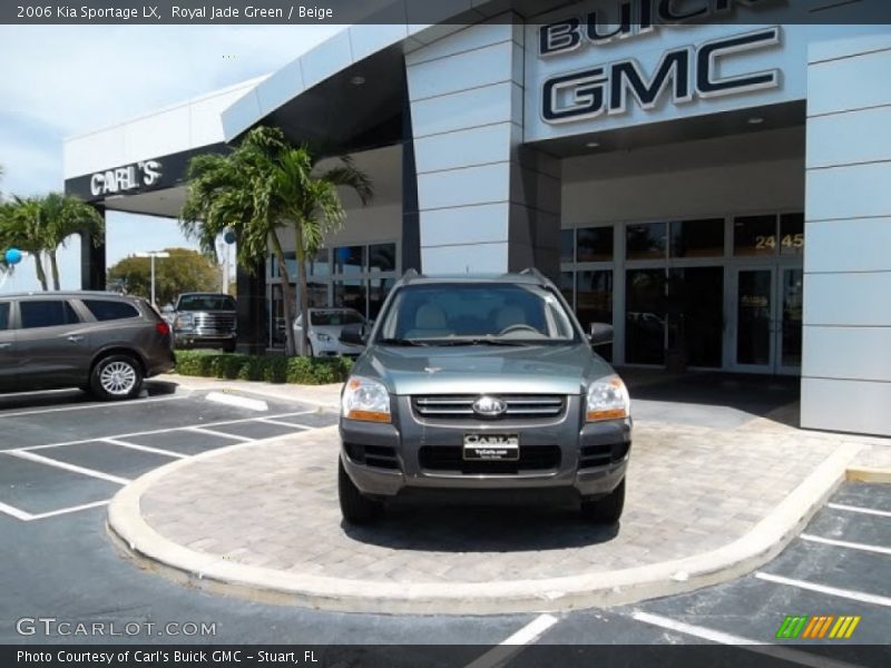 Royal Jade Green / Beige 2006 Kia Sportage LX