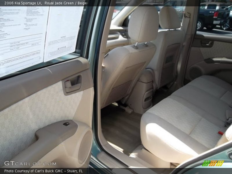 Royal Jade Green / Beige 2006 Kia Sportage LX