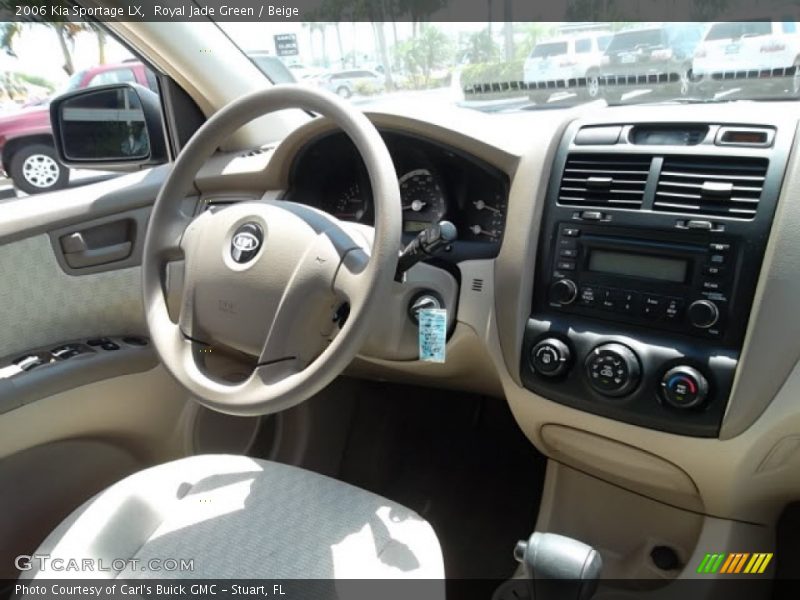 Royal Jade Green / Beige 2006 Kia Sportage LX