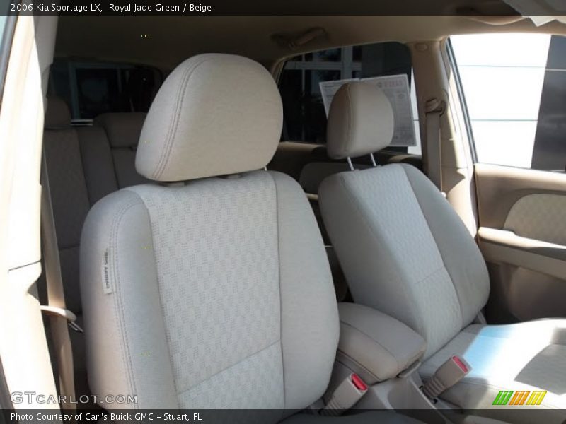 Royal Jade Green / Beige 2006 Kia Sportage LX