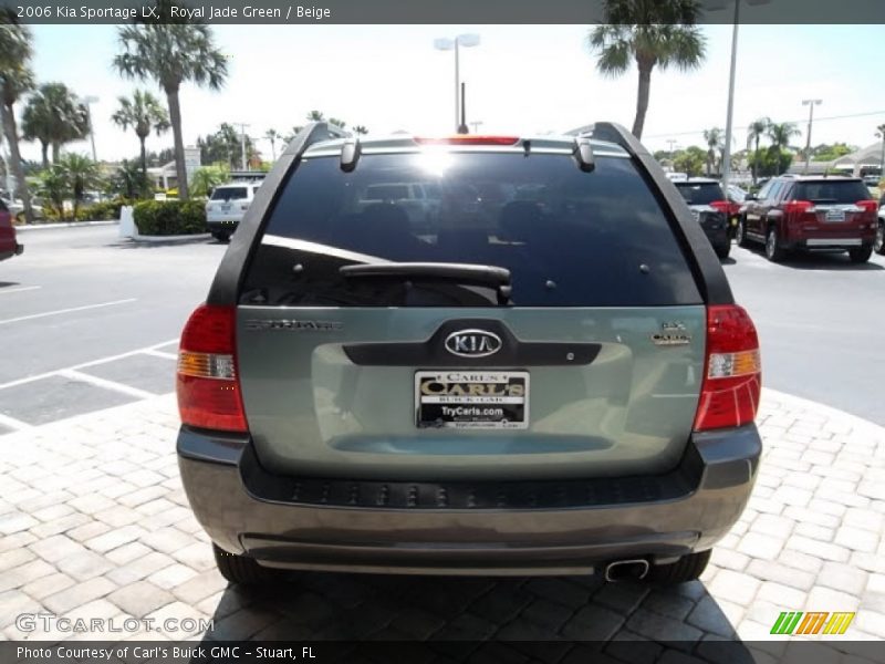 Royal Jade Green / Beige 2006 Kia Sportage LX