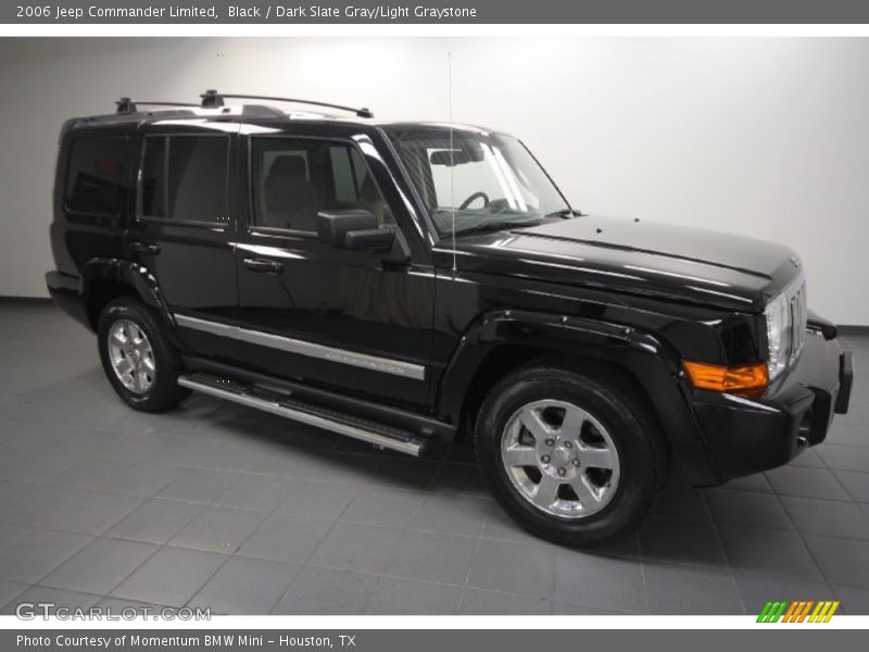 Black / Dark Slate Gray/Light Graystone 2006 Jeep Commander Limited