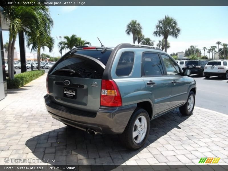 Royal Jade Green / Beige 2006 Kia Sportage LX