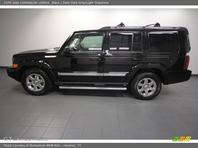 Black / Dark Slate Gray/Light Graystone 2006 Jeep Commander Limited