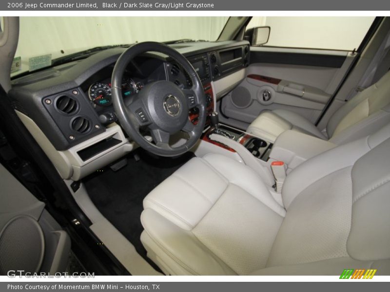 Black / Dark Slate Gray/Light Graystone 2006 Jeep Commander Limited