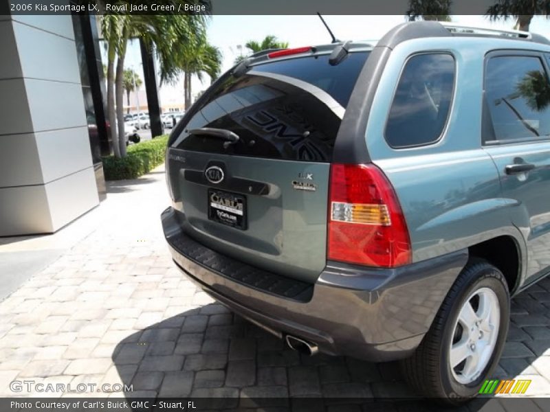 Royal Jade Green / Beige 2006 Kia Sportage LX