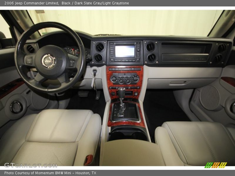Black / Dark Slate Gray/Light Graystone 2006 Jeep Commander Limited
