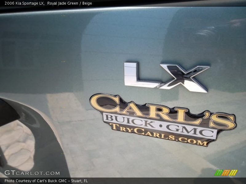 Royal Jade Green / Beige 2006 Kia Sportage LX