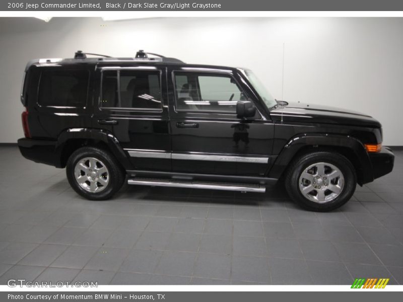 Black / Dark Slate Gray/Light Graystone 2006 Jeep Commander Limited