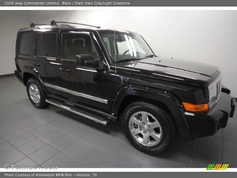 Black / Dark Slate Gray/Light Graystone 2006 Jeep Commander Limited