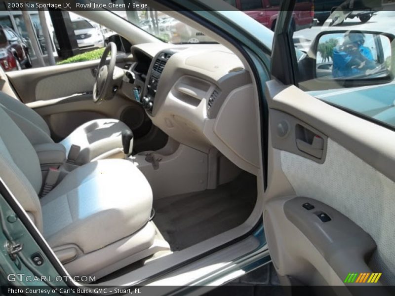 Royal Jade Green / Beige 2006 Kia Sportage LX