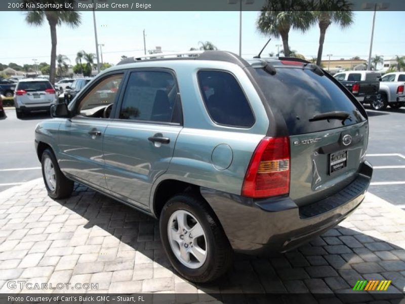 Royal Jade Green / Beige 2006 Kia Sportage LX