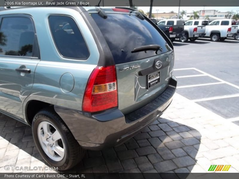Royal Jade Green / Beige 2006 Kia Sportage LX