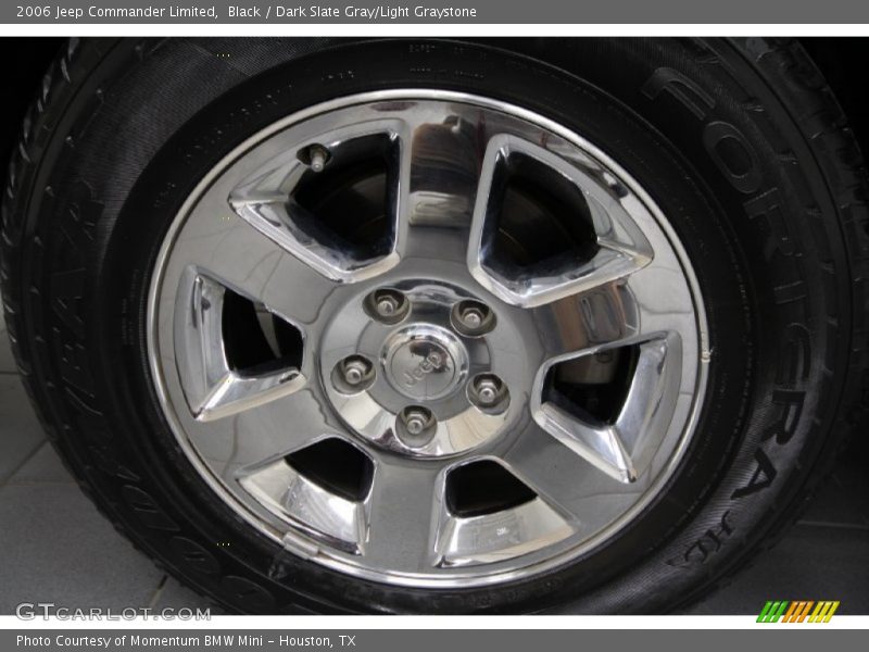 Black / Dark Slate Gray/Light Graystone 2006 Jeep Commander Limited
