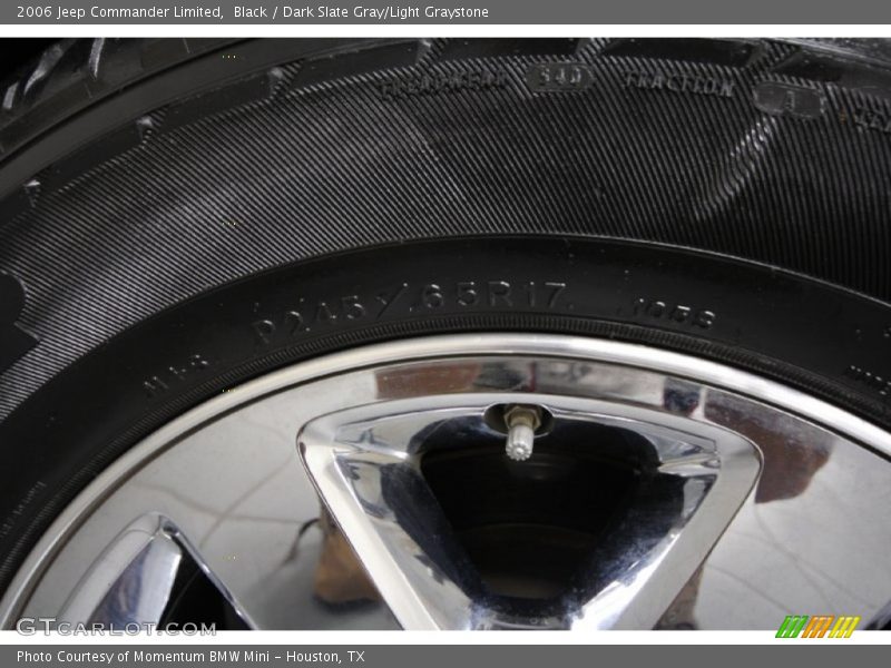 Black / Dark Slate Gray/Light Graystone 2006 Jeep Commander Limited