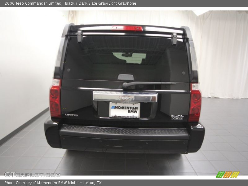 Black / Dark Slate Gray/Light Graystone 2006 Jeep Commander Limited