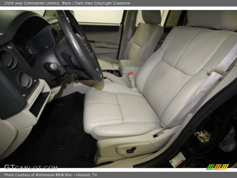Black / Dark Slate Gray/Light Graystone 2006 Jeep Commander Limited