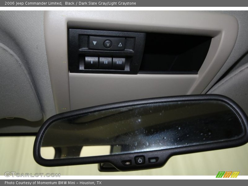 Black / Dark Slate Gray/Light Graystone 2006 Jeep Commander Limited