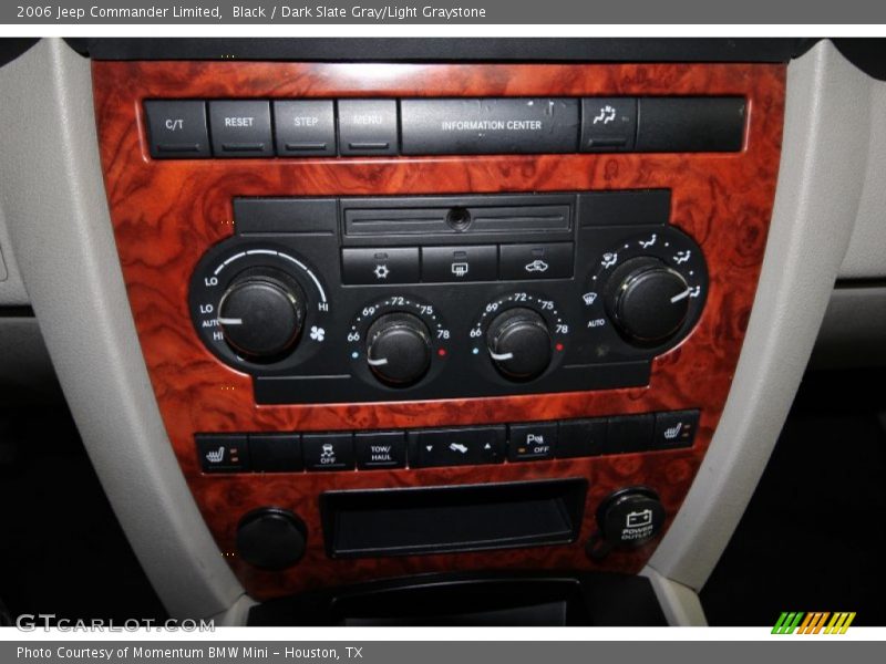 Black / Dark Slate Gray/Light Graystone 2006 Jeep Commander Limited