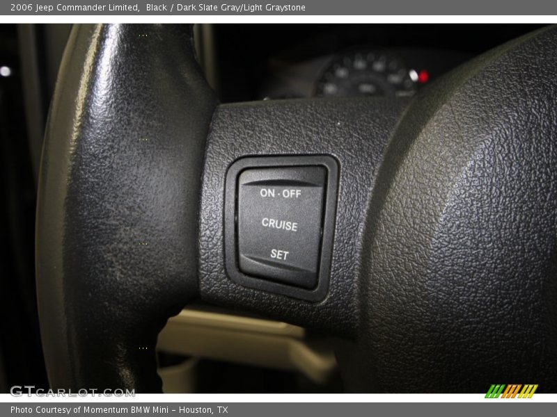 Black / Dark Slate Gray/Light Graystone 2006 Jeep Commander Limited