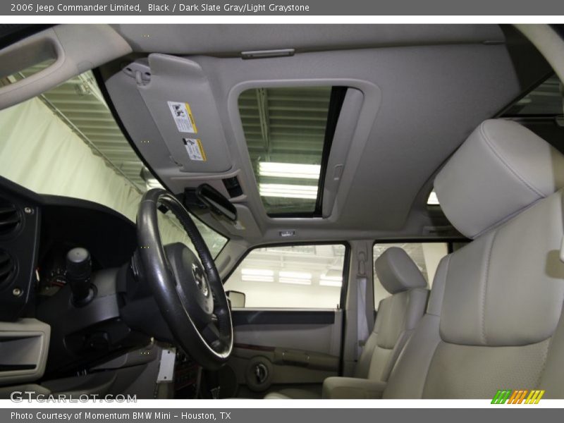 Black / Dark Slate Gray/Light Graystone 2006 Jeep Commander Limited