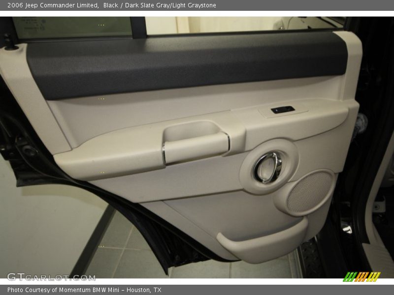 Black / Dark Slate Gray/Light Graystone 2006 Jeep Commander Limited