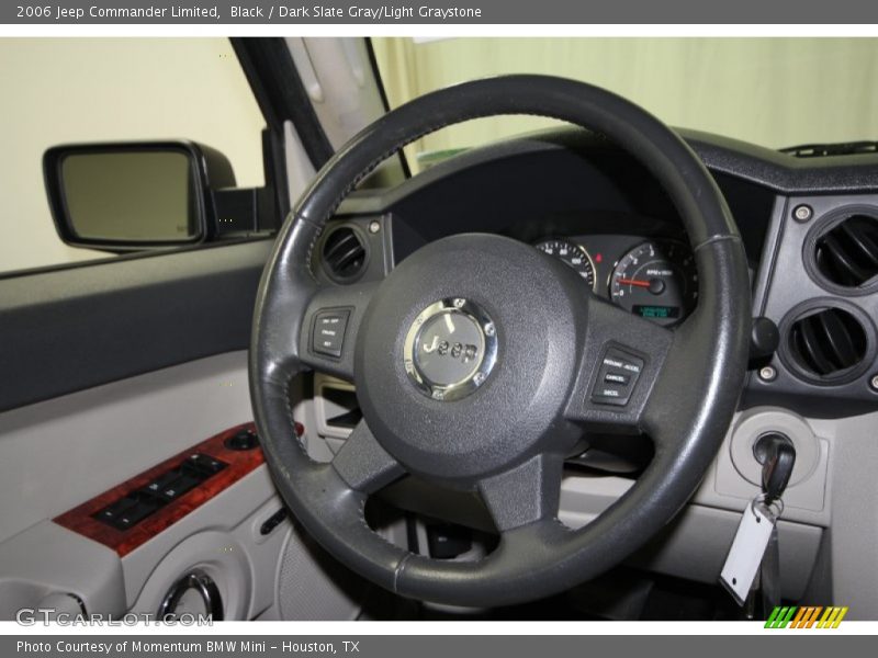 Black / Dark Slate Gray/Light Graystone 2006 Jeep Commander Limited