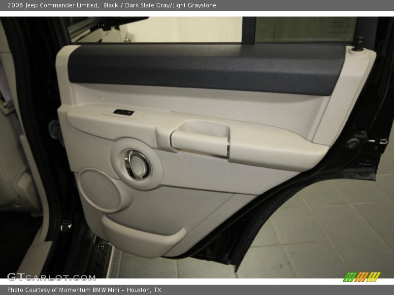 Black / Dark Slate Gray/Light Graystone 2006 Jeep Commander Limited