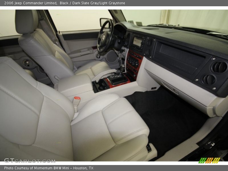 Black / Dark Slate Gray/Light Graystone 2006 Jeep Commander Limited