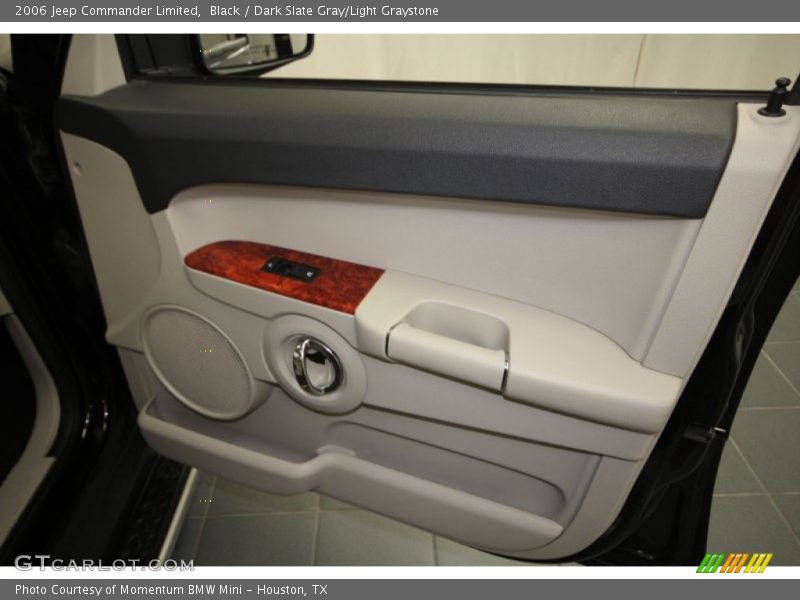 Black / Dark Slate Gray/Light Graystone 2006 Jeep Commander Limited