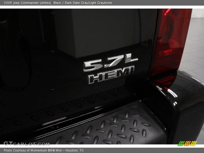 Black / Dark Slate Gray/Light Graystone 2006 Jeep Commander Limited