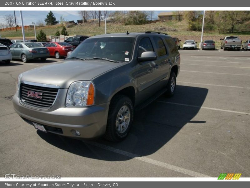 Steel Gray Metallic / Ebony Black 2007 GMC Yukon SLE 4x4