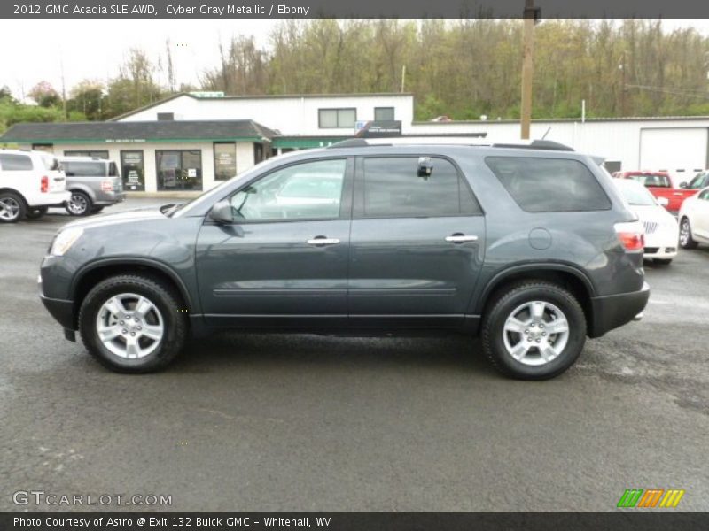Cyber Gray Metallic / Ebony 2012 GMC Acadia SLE AWD